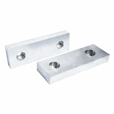 HHIP 6-1/8 in. L X 2 in. H X 1 in. Aluminum Soft Vise Jaw Set 3900-2293